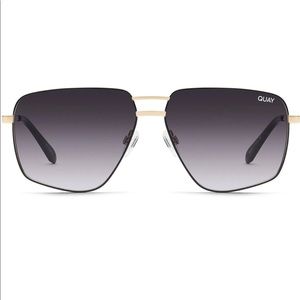 QUAY SUNGLASSES. Style: NEXT PLEASE - BLACK GOLD/SMOKE (BRAND NEW NEVER WORN)!!!